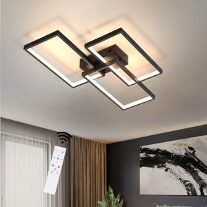 Nettlife LED plafon 63w regulável com controle remoto design moderno em