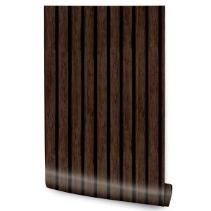 Papel de parede 3d imitação de ripas para o quarto decoração moderna