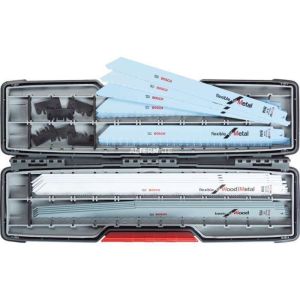 Coffre com 20 lâminas de serra sabre Bosch - madeira / metal - 2607010996