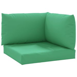 Almofadões p/ móveis de paletes 3 pcs tecido oxford verde