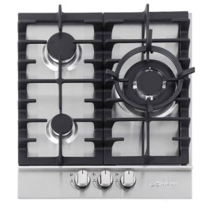 Fogão a gás - kaiser - kg 4354 - 45 cm - 3 queimadores - aço inoxidável
