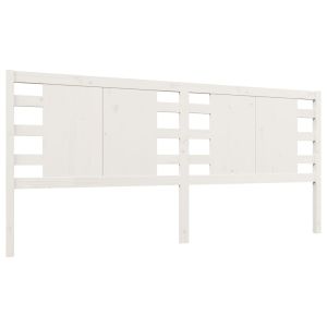 vidaXL cabecero madera maciza de pino blanco 206x4x100 cm
