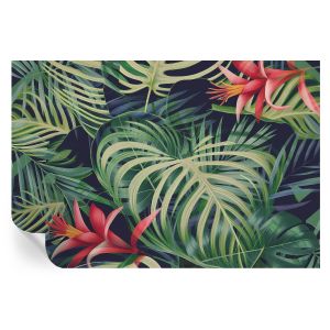 Papel de parede vinílico plantas exóticas 104x152 tulup