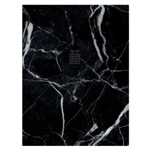 Ondee - base de duche nola 3 - cortável - 70x90 - mármore preto - batoque