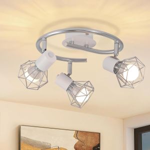 Nettlfe luminária de teto e14 branco 25x20