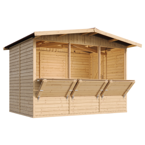 Caseta de jardín de madera - 336x263cm/6 m2 - Timbela m150a