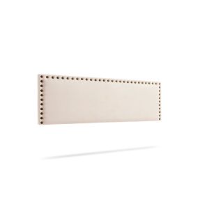 Cabeceira estofada modena aqualine 170x55x8 cm - bege - moonia