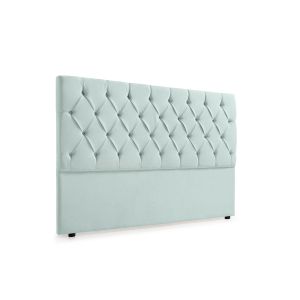 Cabeceira estofada capri aqualine 160x120x12 cm - verde água - moonia