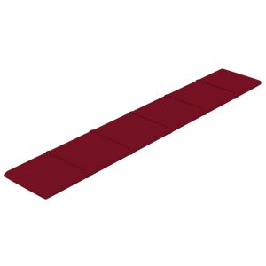 Painel de parede 12 pcs 90x15 cm veludo 1,62 m² vermelho tinto