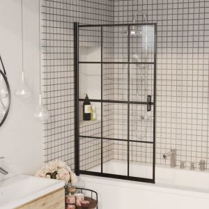 Divisória de chuveiro esg 80x140 cm preto