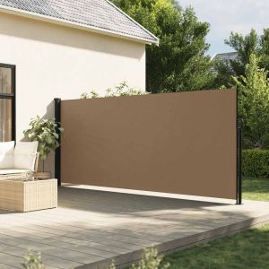 Toldo lateral retrátil 170x300 cm cinzento-acastanhado egw910687