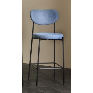Banqueta de bar maui azul 45x47x110 cm