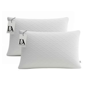 Pack 2 almohadas viscoelástica 100% copos tejido strech 70cm don aLGodón