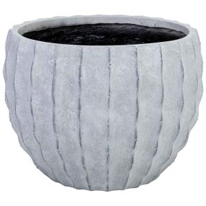 Vaso em fibra de vidro branco 50x50x37.5 cm (altura)