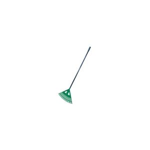 Vassoura de folhas xl - 27 dentes - metal/plástico - verde - 173 cm