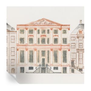 Papel de parede vinílico edifícios clássicos 250x250 tulup