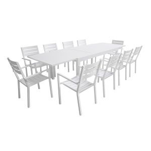 Conjunto de jardim em alumínio, 10 unid.