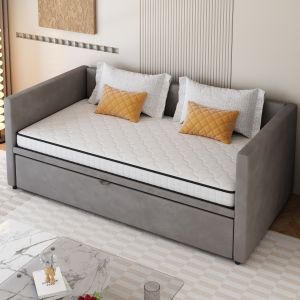 Colchão de molas 90x200cm ergonómico tecido e metal – branco