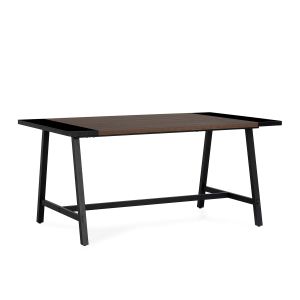 Mesa de comedor caracas efecto nogal, 160 cm