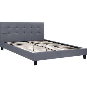 Cama"julia" - 160 x 200 cm - cinza clara