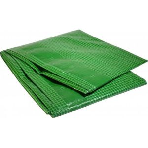 Lona plástica reforçada verde 4x6m - 170g/m² - anti-uv