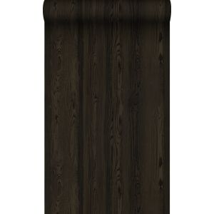 Origin papel de parede efeito madeira preto 53 cm x 10.05 m