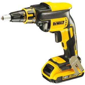 Parafusadeira para placas de gesso xr 18v - Dewalt - com 2 baterias 18v 2.0