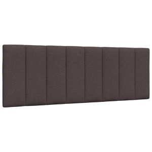 Almofadão de cabeceira 140 cm tecido castanho-escuro ptob3623