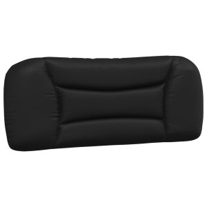 vidaXL cabecero de cama acolchado cuero sintético negro 100 cm