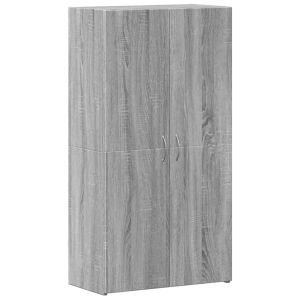 Armário de arquivo vidaxl em madeira projetada sonoma cinza 60x32x115 cm