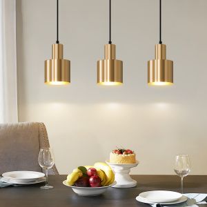 Nettlife luminária de pendurar E27 dourado 12x65