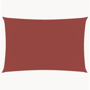 Para-sol estilo vela tecido oxford retangular 2x5 m terracota