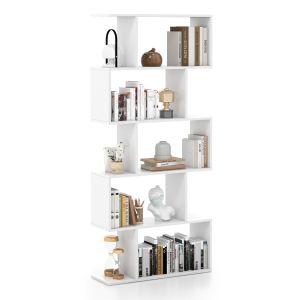 Biblioteca 5 níveis separador de ambiente 70 x 23,5 x 158 cm design moderno