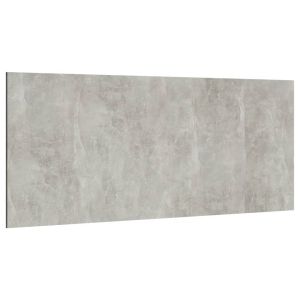 vidaXL cabecero de cama madera contrachapada gris 200x1,5x80 cm