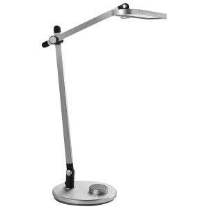 Candeeiro de secretária LED hydrus com regulador de intensidade prateado