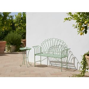 Banco de jardim cavinia 125 cm metal verde
