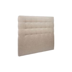 Tête de lit 140 cm capitonnée - tela fosca bege tecido castanho - bege cast
