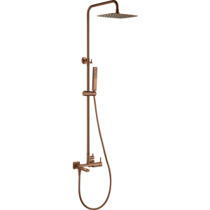 Conjunto de banheira monocomando toscana ouro rosa escovado [ imex® ]