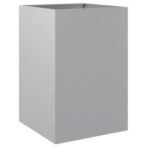 vidaXL jardinera de acero galvanizado plateado 52x48x75 cm