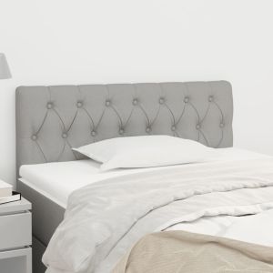 Cabeceira de cama tecido 100x7x78/88 cm cinzento-claro ptob2249