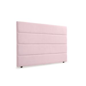 Cabeceira estofada genova aqualine 190x120x8 cm - rosa claro - moonia