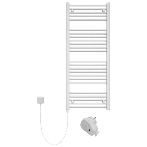 Toallero eléctrico sin termostato 500w /blanco 122x50cm / baño 7 m2