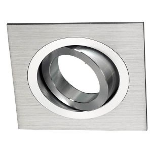 Foco embutido regulável classic quadrado alumínio wonderlamp 1xgu10