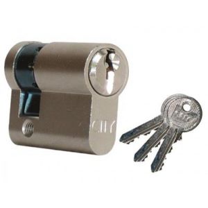 Cilindro semi-cilíndrico city iseo 30x10mm latão niquelado - variado v03 kc