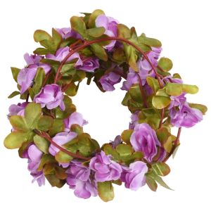 Grinaldas de flores de natal 6 pcs 250 cm roxo claro