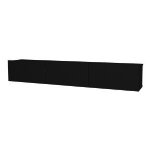 Suporte de tv de parede aglomerado vihti 180 x 31 x 30 cm preto  [en.casa]