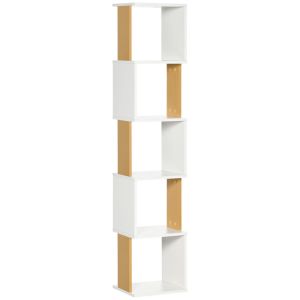 Estante 33x28x161 cm bicolor Homcom, casa - móveis de armazenamento