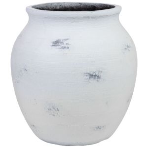 Vaso em fibra de vidro branco 47x47x48h cm