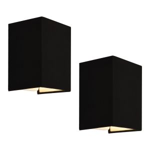 Conjunto de 2 apliques de parede em forma angular E27 60 w 20 x 16 x 13
