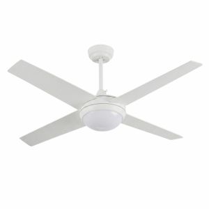 Ventilador de teto de 5 pás 56W ​​6 velocidades Montana Branco Thinia Home